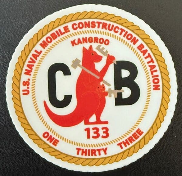 NMCB 133 DECALS ~ 3" IN SIZE