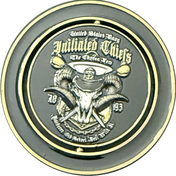 NAVY CHIEF PETTY OFFICER SPINNER COIN ~ 63 mm - Image 3