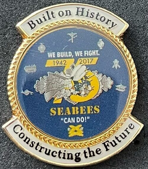 SEABEE LAPEL PINS ~ 23 mm | The Navy Mustang Store