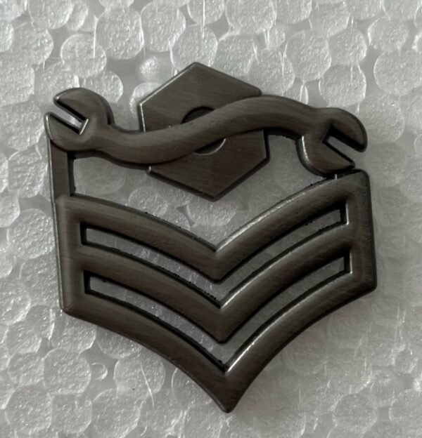 A close up of the insignia for a military uniform