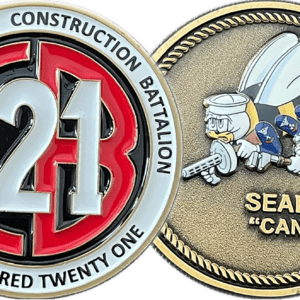 U.S. Naval Mobile Construction Battalion emblem.