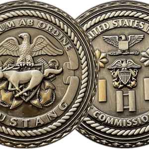 United States Navy Mustang challenge coins.