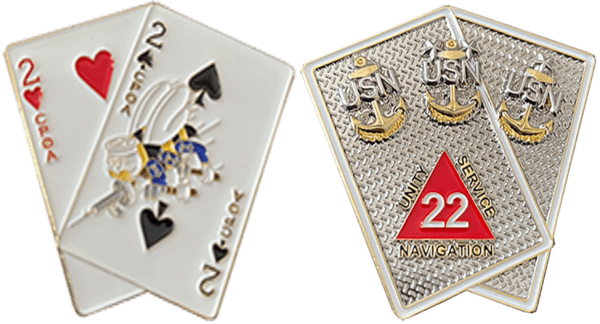 22 NCR CHIEF PETTY OFFICER COIN ~ 2" - Image 4