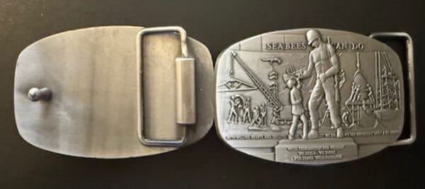 U.S. NAVY SEABEE MEMORIAL BELT BUCKLE - Image 4