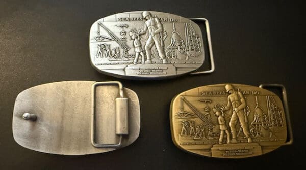 U.S. NAVY SEABEE MEMORIAL BELT BUCKLE
